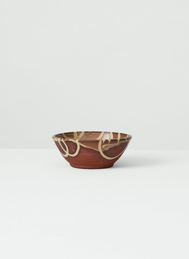 Mollie Milton Slipware Bowl | Terracotta/Cream
