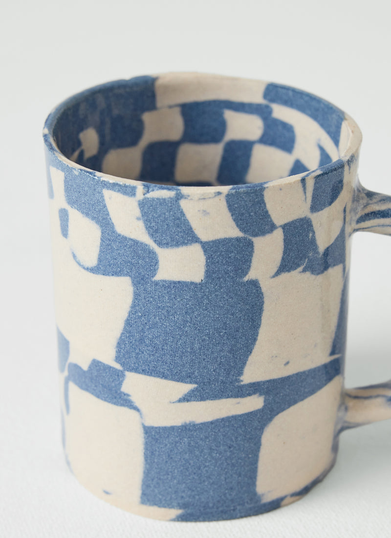 Fern Taylor Nerikomi Mug | Ivory/Cobalt