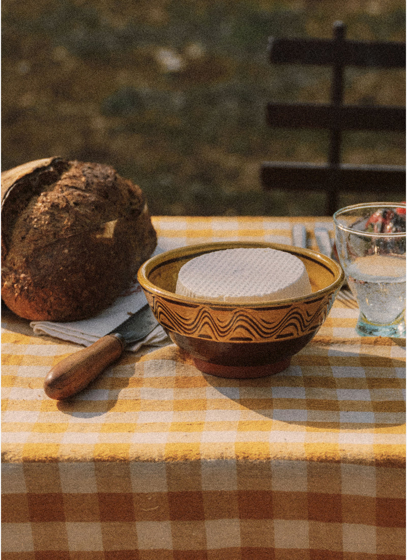 Matt Grimmitt Slipware Bowl | Honey/Terracotta