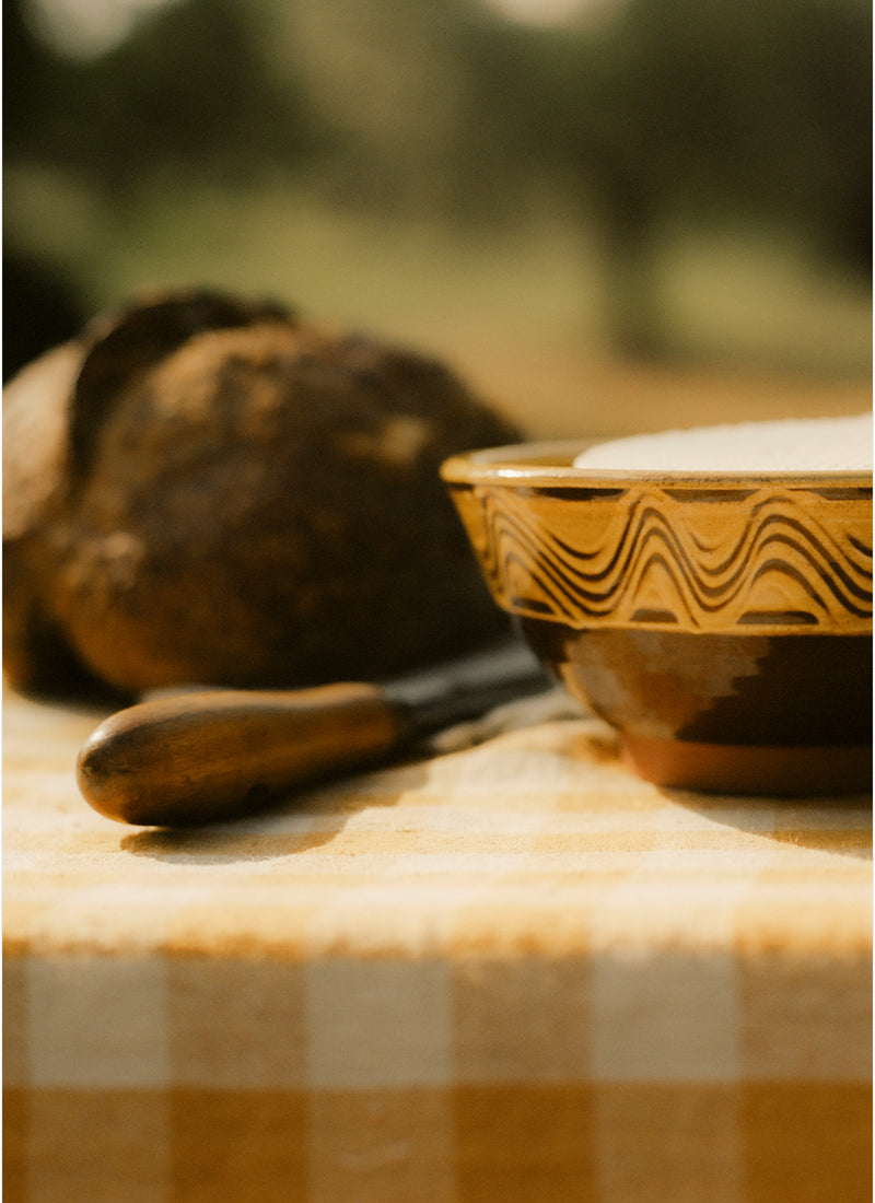 Matt Grimmitt Slipware Bowl | Honey/Terracotta