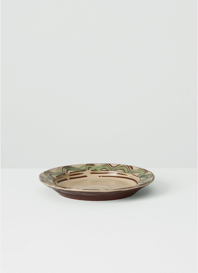 Matt Grimmitt Slipware Plate | Cream/Terracotta
