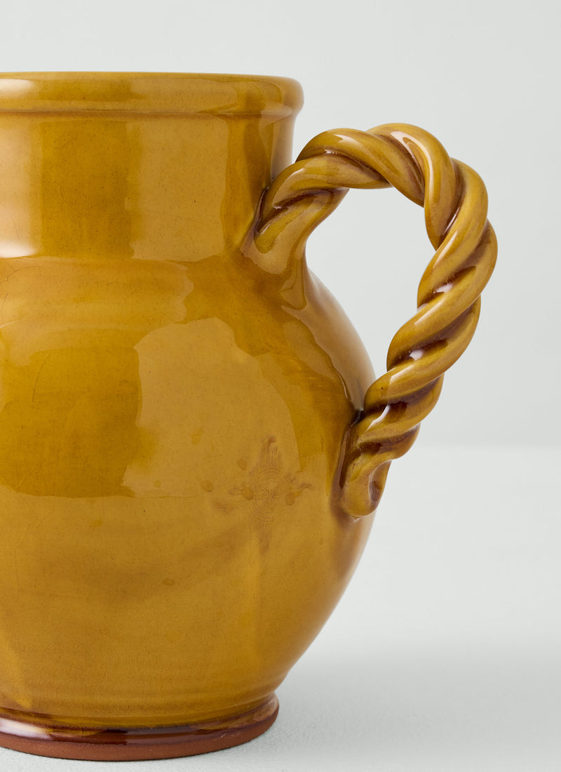 Poterie Barbotine Twisted Pitcher | Honey
