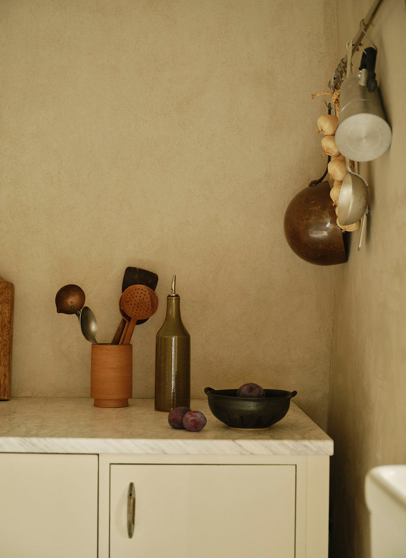 Cisco And The Sun Stoneware Oil Pourer | Moss