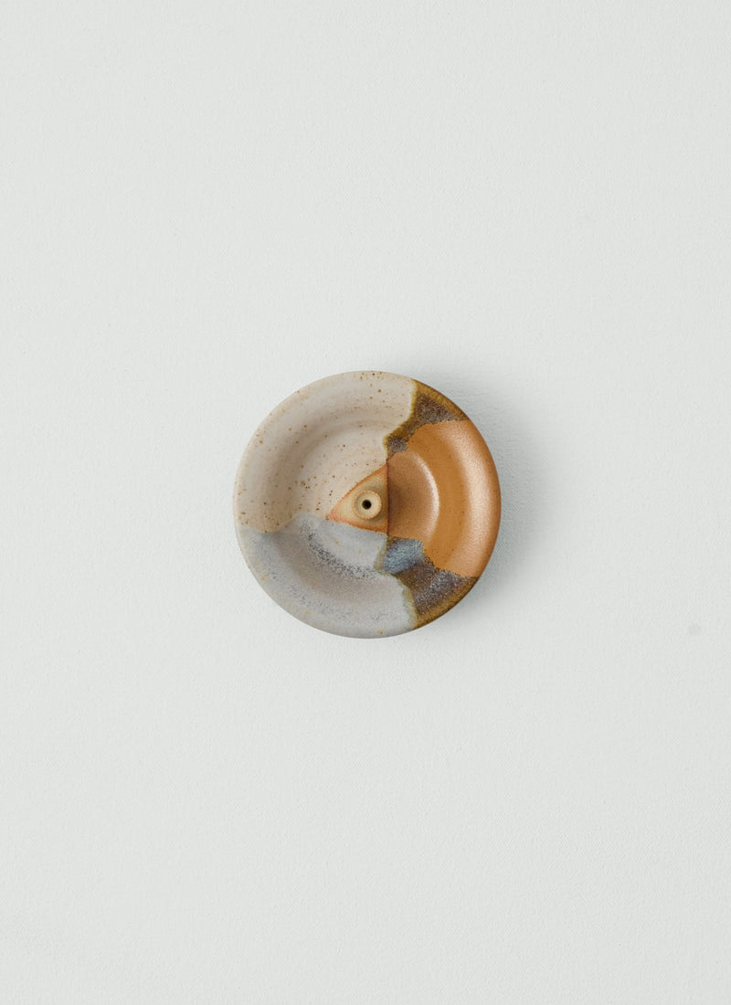 Liz Vidal Dipped Incense Holder | Rust/Grey