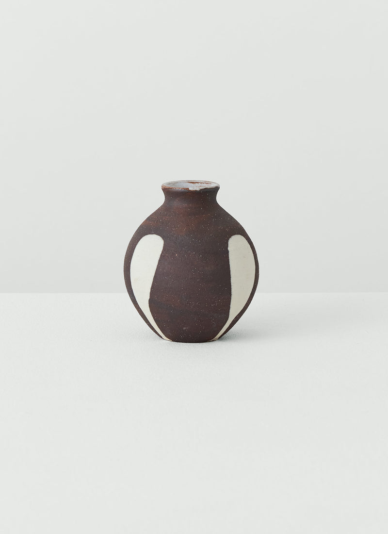 Shannon Bartlett-Smith Bud Vase | Black/Ecru
