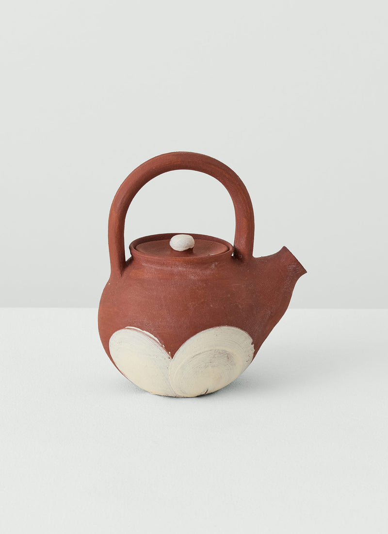 Shannon Bartlett-Smith Teapot | Iron Red/Ecru