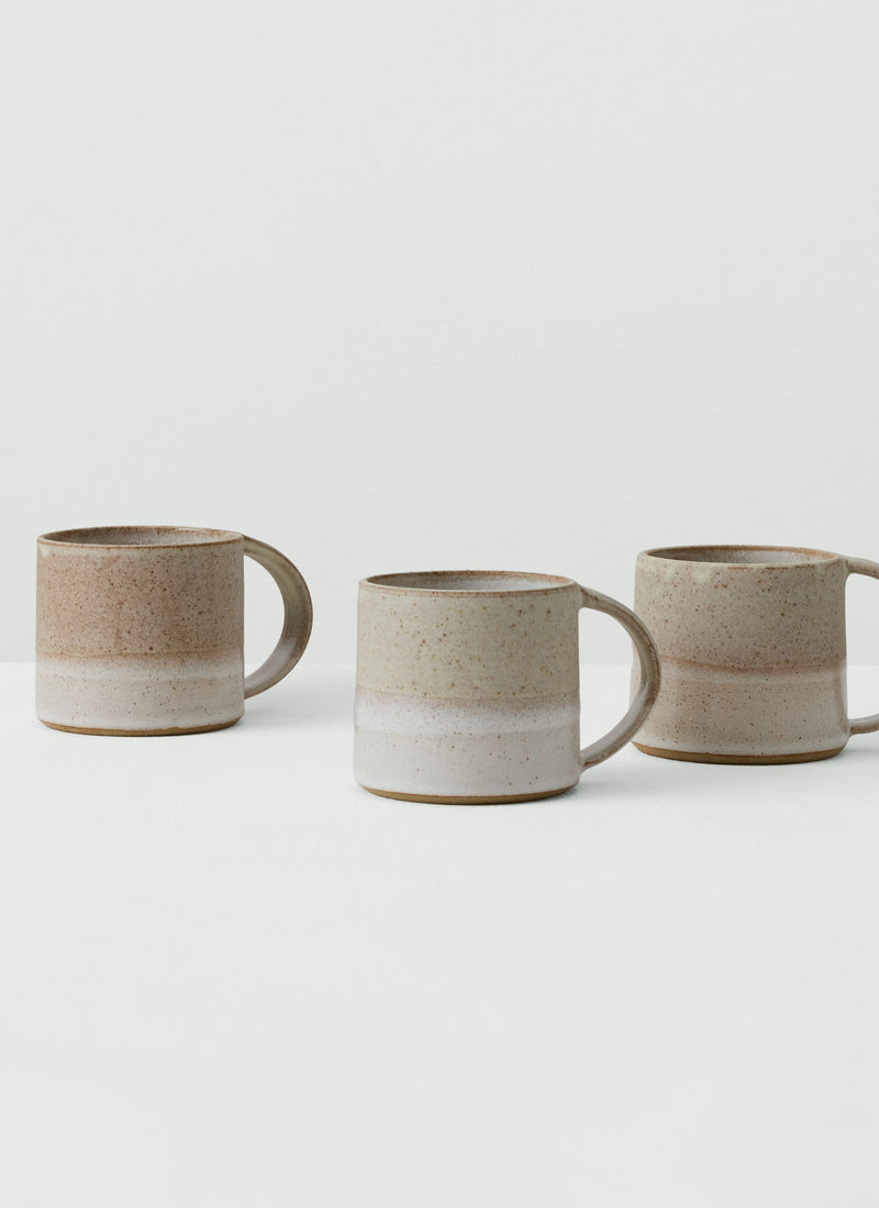 Hilda Carr Dipped Mug | Oat/Charcoal