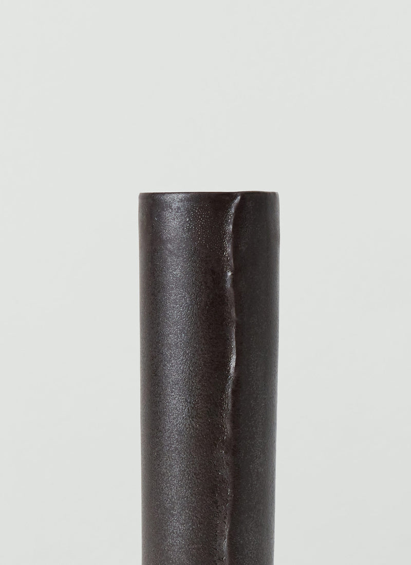 Tom Lawson Small Cylindrical Vase | Dark Chocolate
