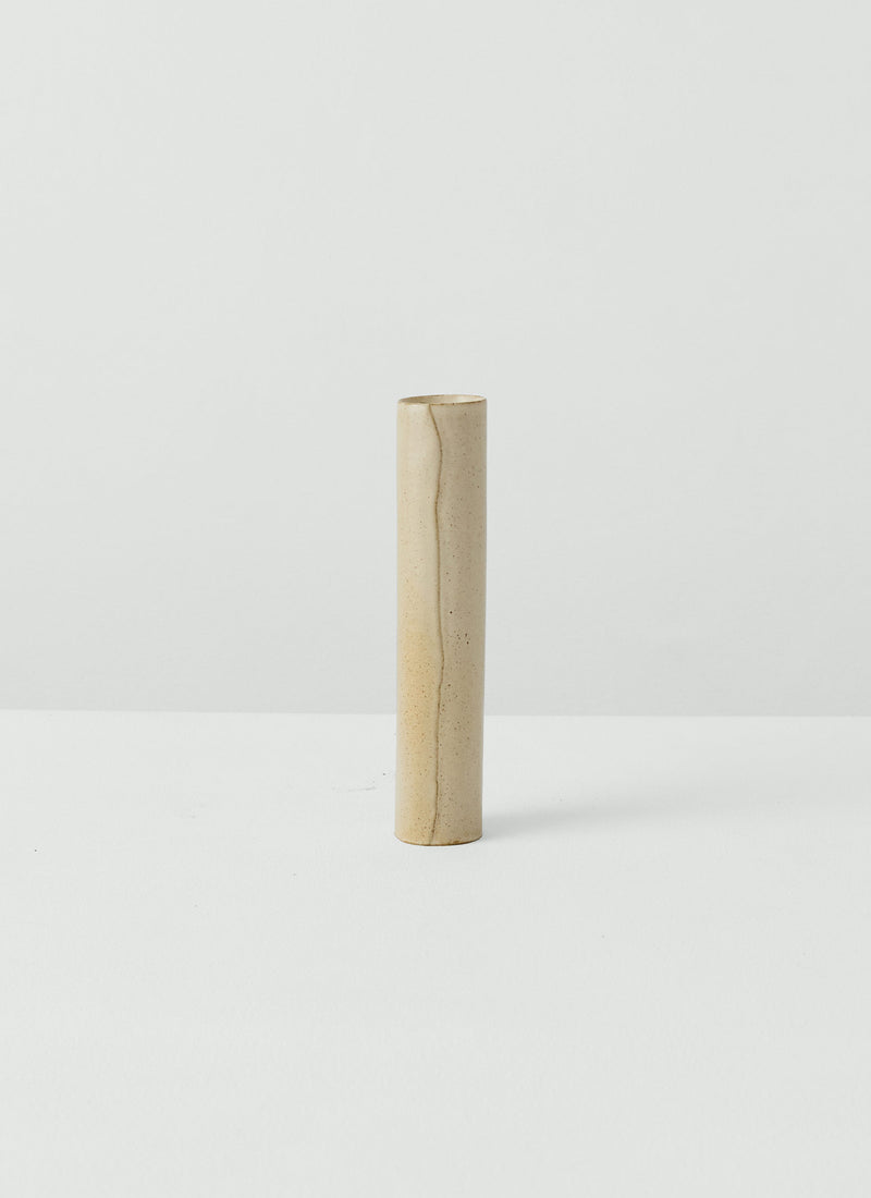 Tom Lawson Medium Cylindrical Vase | Chalk