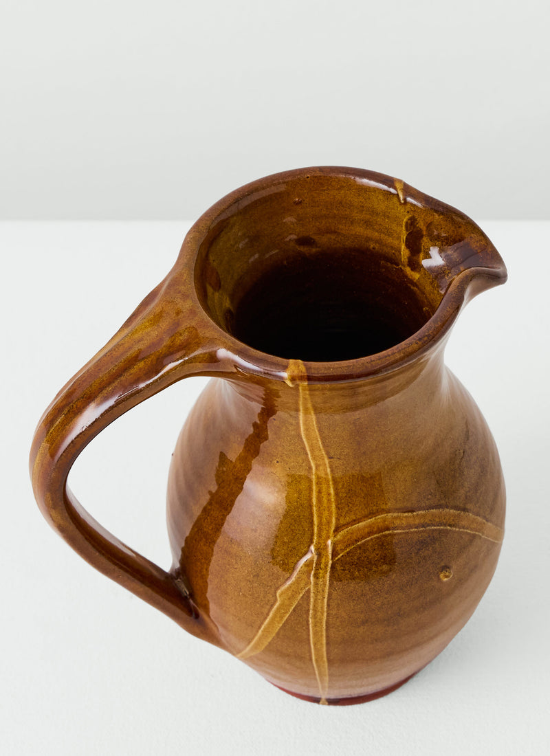 Mollie Milton Slipware Jug | Honey/Terracotta