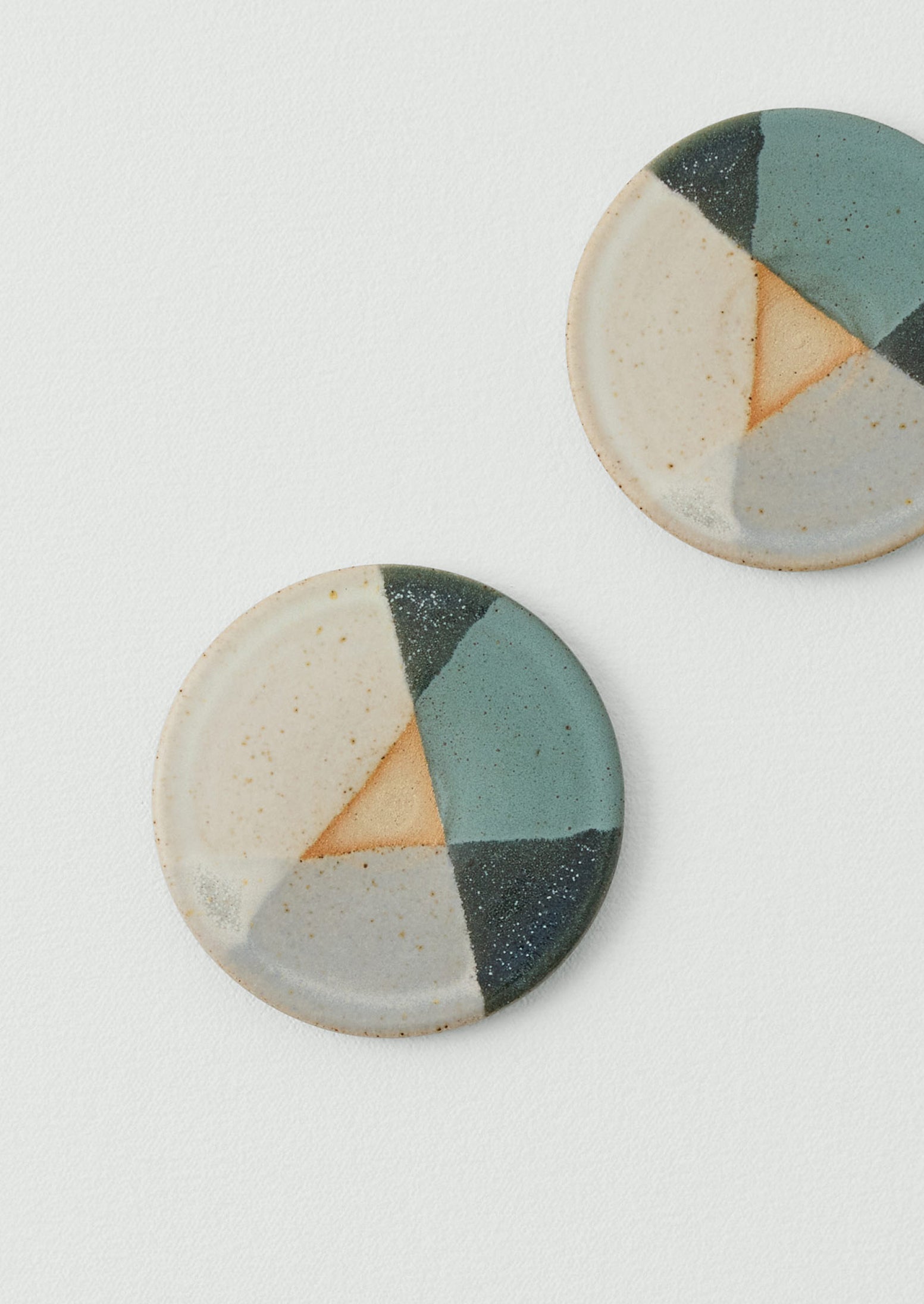 Liz Vidal Dipped Coaster Set | Jade/Grey | TOAST