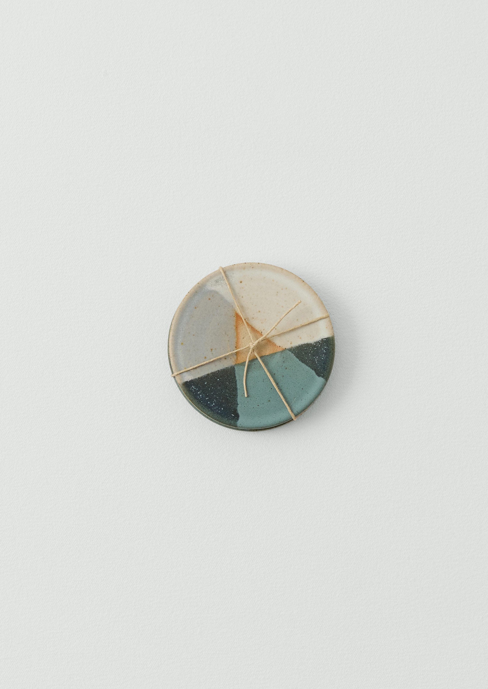 Liz Vidal Dipped Coaster Set | Jade/Grey | TOAST