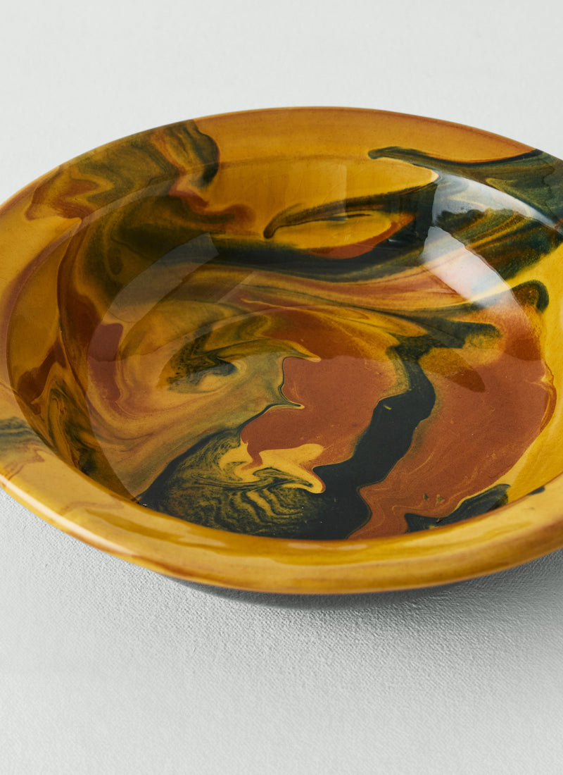 Poterie Barbotine Marbled Deep Bowl | Honey