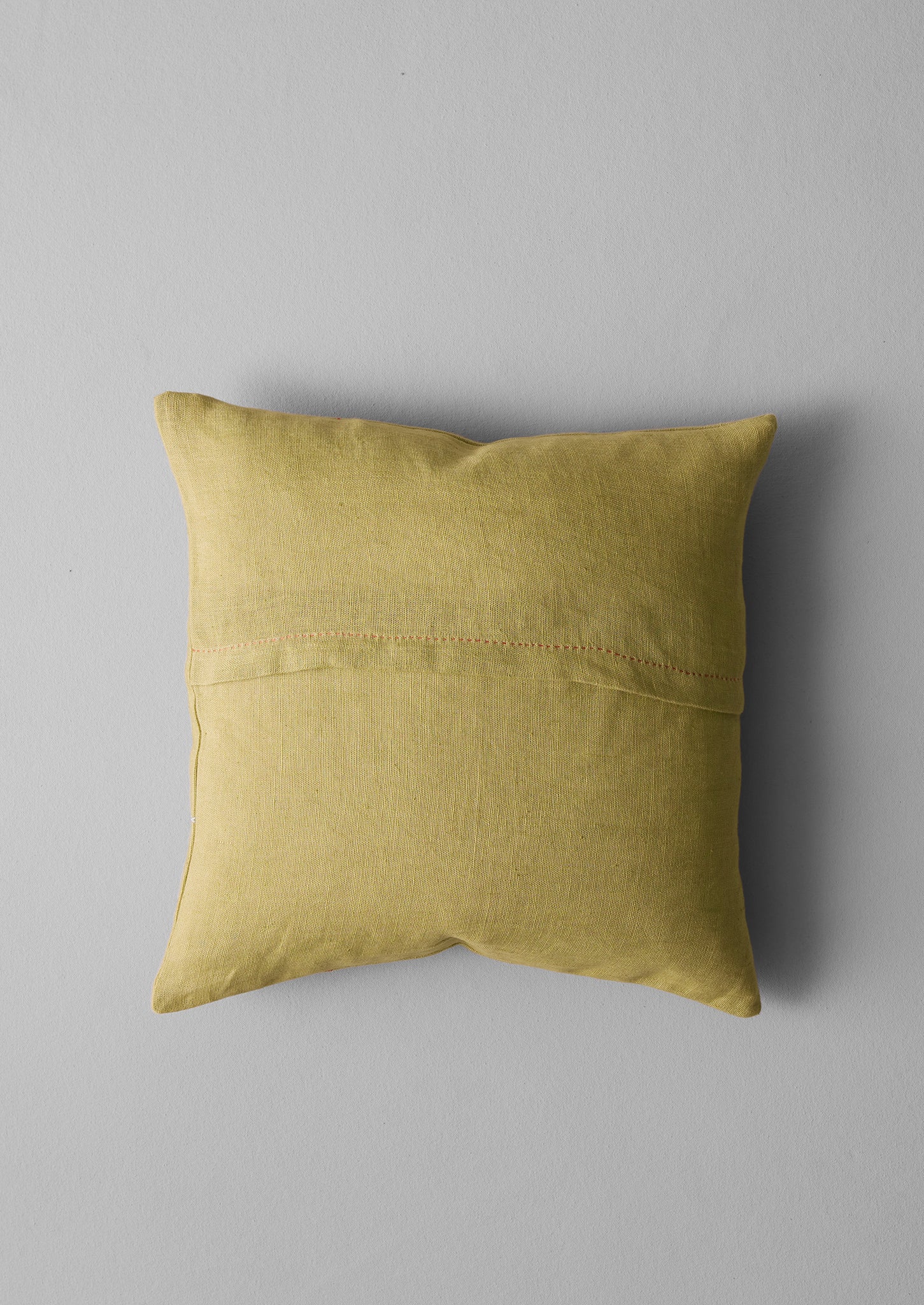 Embroidered Linen Square Cushion Cover Flax TOAST