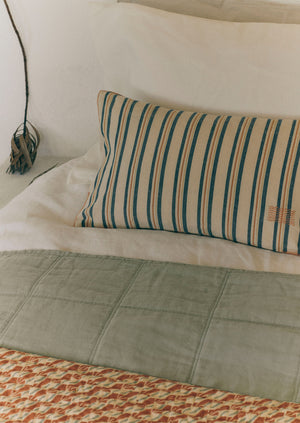 Fjord Stripe Rectangular Cushion Cover | Smock Blue