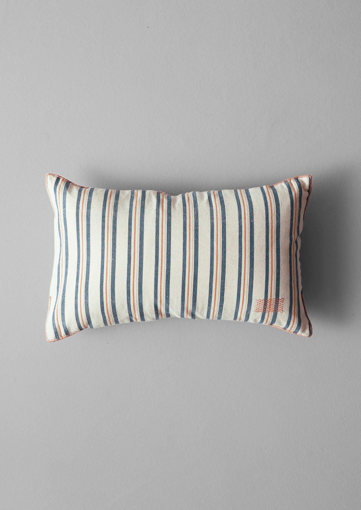 Fjord Stripe Rectangular Cushion Cover | Smock Blue