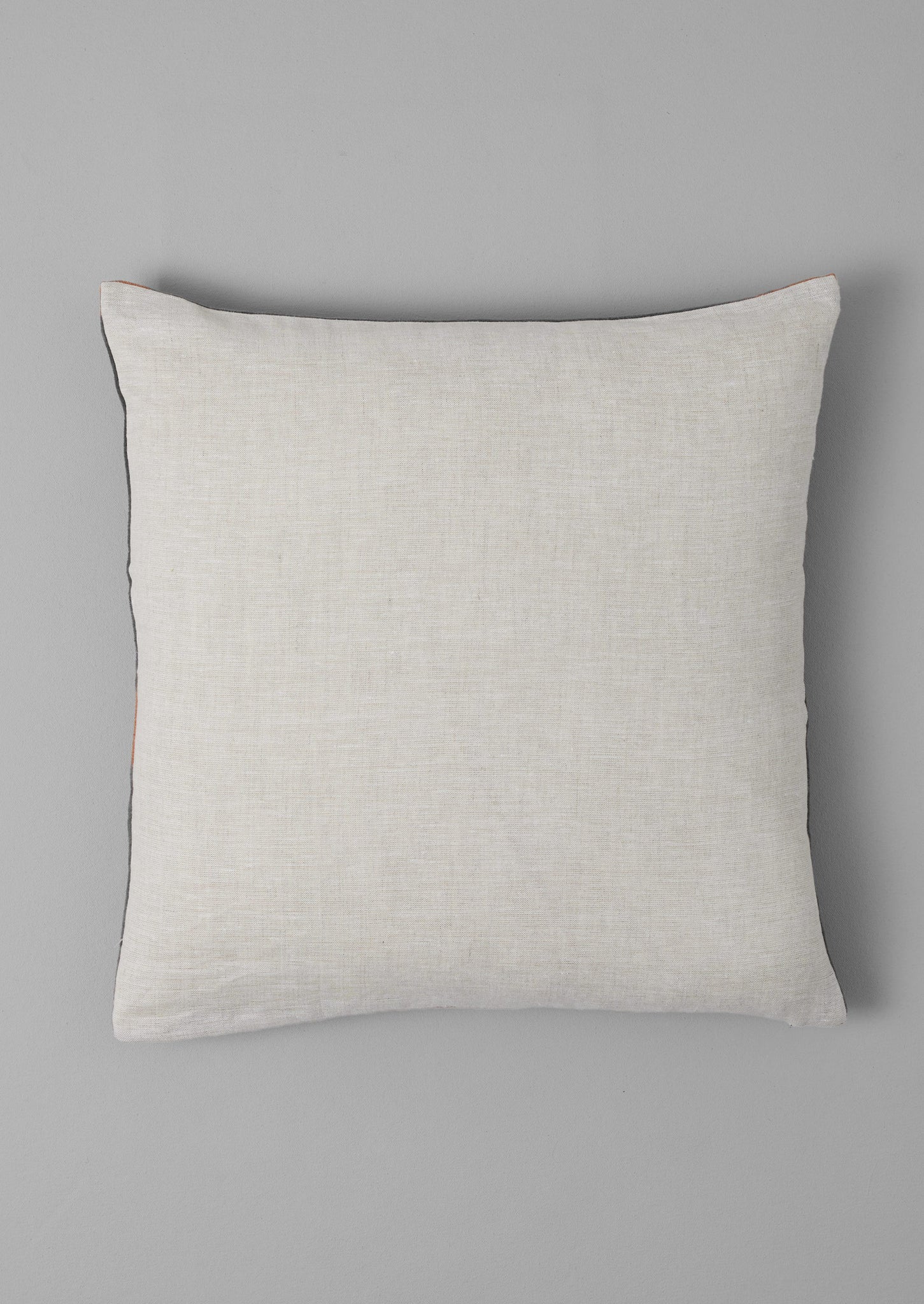 Square Velvet Cushion Cover | Soft Ginger/Natural