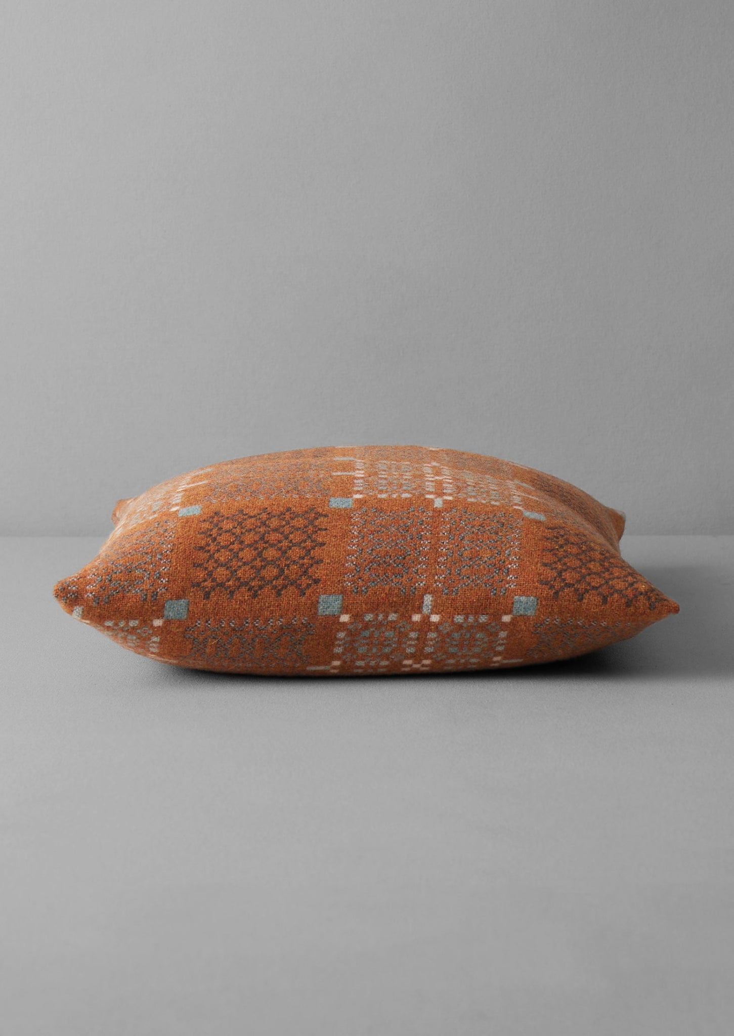Melin Tregwynt Cushion Cover | Rust/Topaz