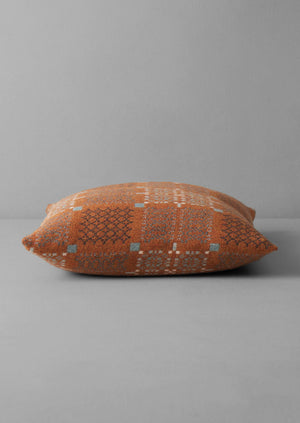Melin Tregwynt Cushion Cover | Rust/Topaz