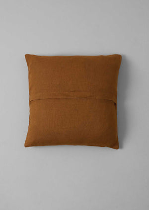 Basri Hand Embroidered Cushion Cover | Deep Honey