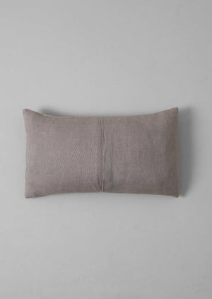 Basri Hand Embroidered Rectangular Cushion Cover | Pale Wisteria
