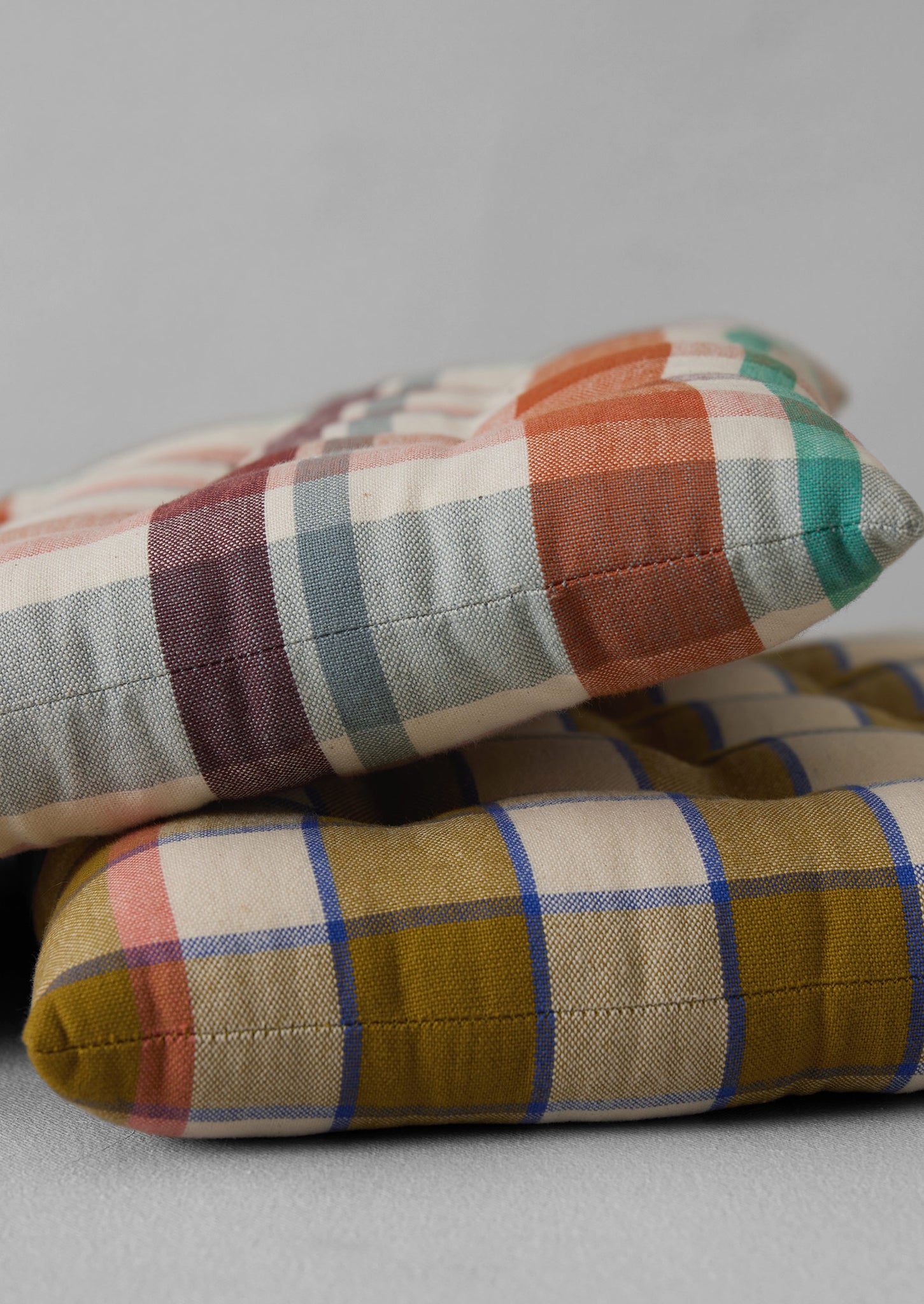 Fiesta Check Chair Cushion | Spice Multi