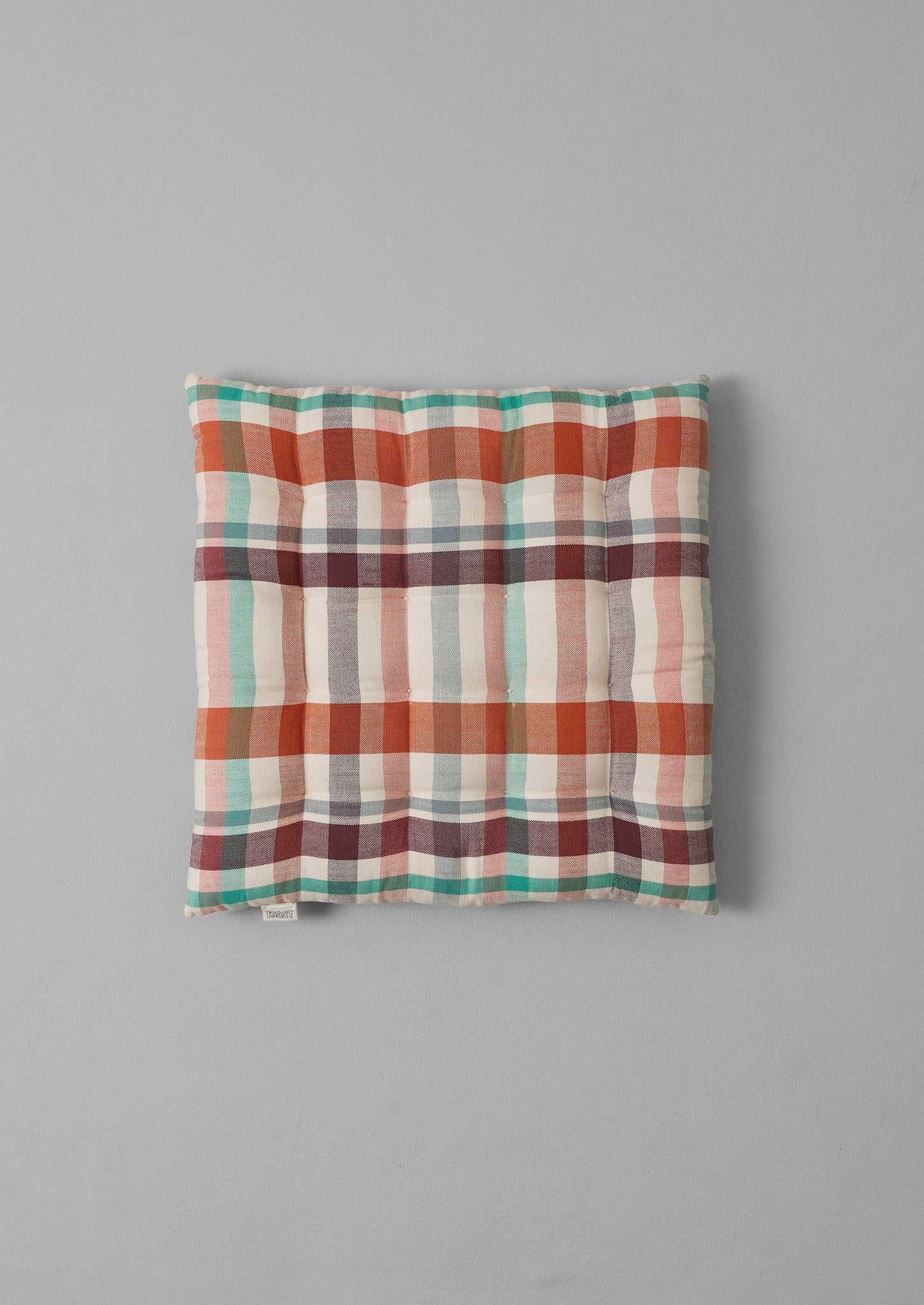 Fiesta Check Chair Cushion | Spice Multi