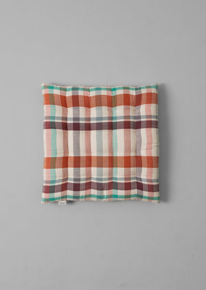 Fiesta Check Chair Cushion | Spice Multi