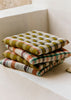 Priya Check Chair Cushion | Kelp