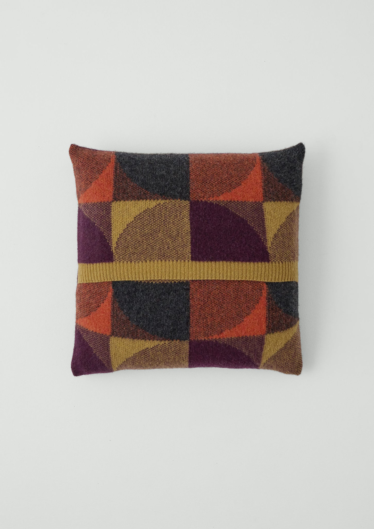 Forte Wool Cushion Cover | Ember/Soft Olive