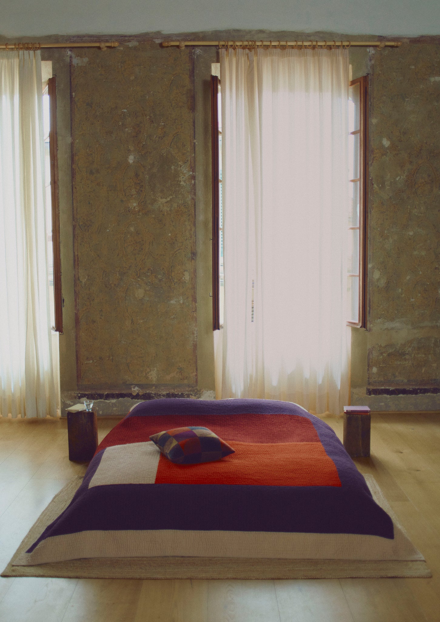 Forte Wool Cushion Cover | Ember/Soft Olive