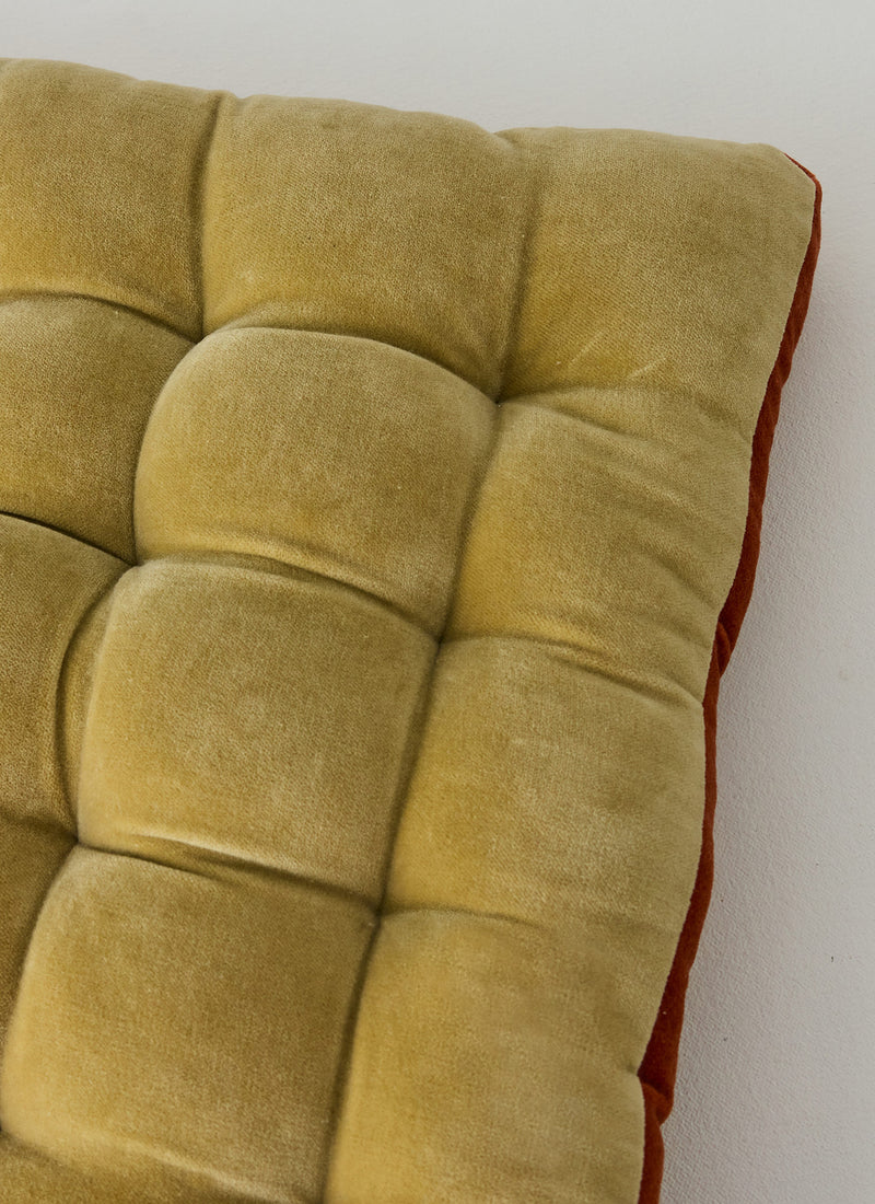 Velvet Seat Pad | Balsam Green/Copper