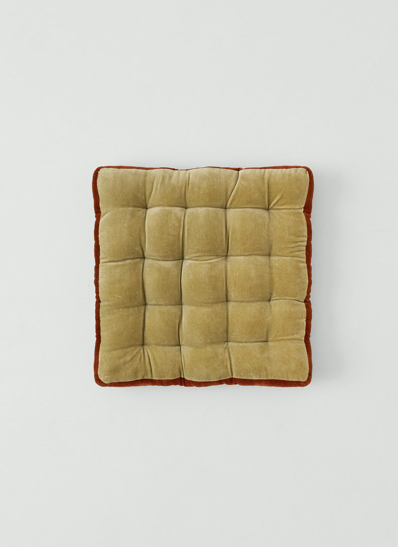 Velvet Seat Pad | Balsam Green/Copper