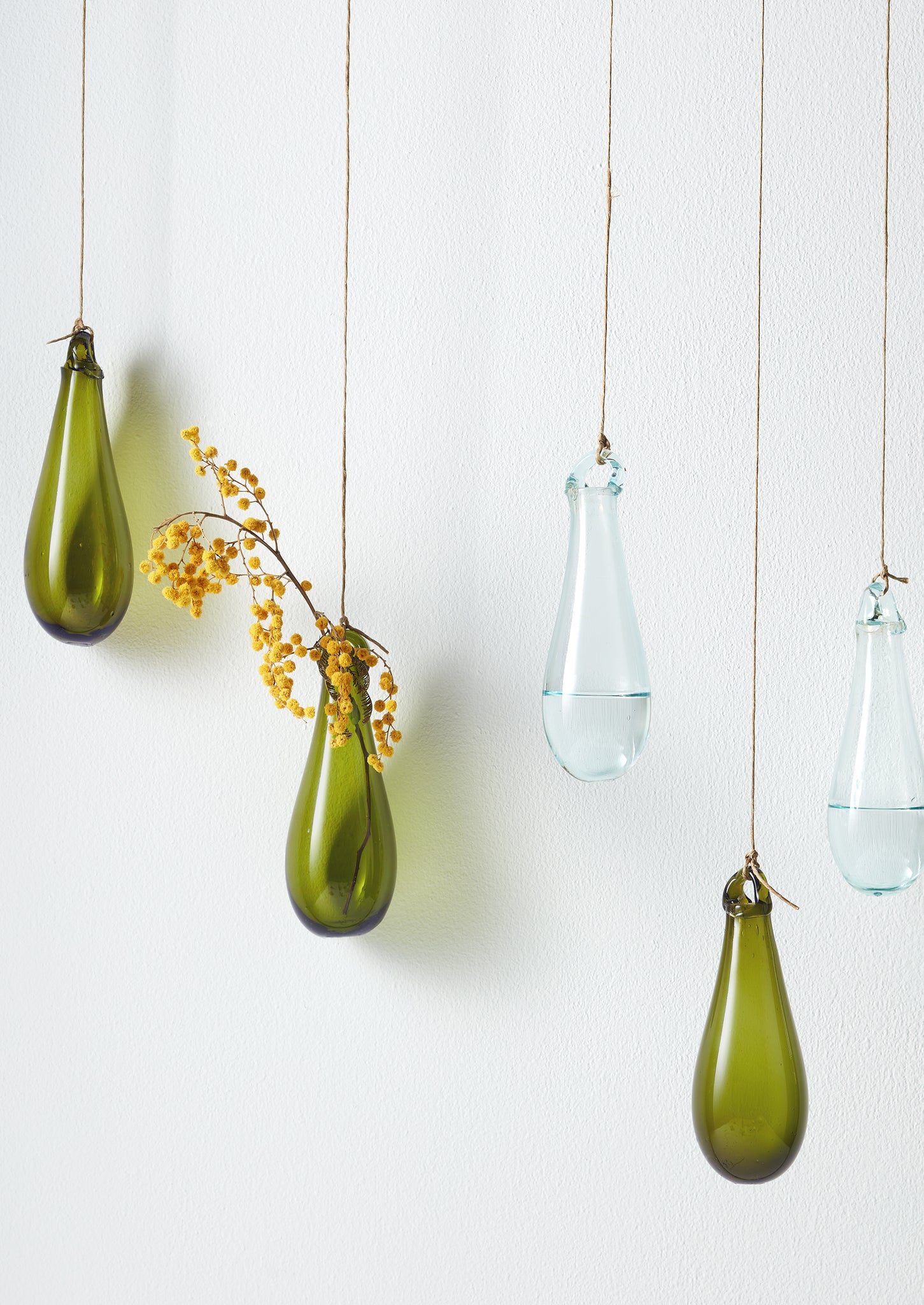 Teardrop Hanging Vase | Olive