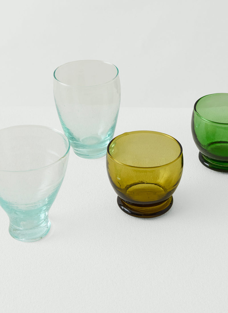 Fluted Moroccan Glasses Set | Clear