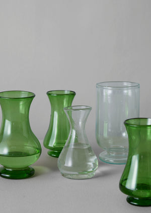 Hand Blown Polonaise Vase | Olive