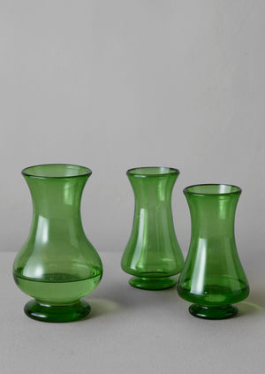 Hand Blown Polonaise Vase | Olive