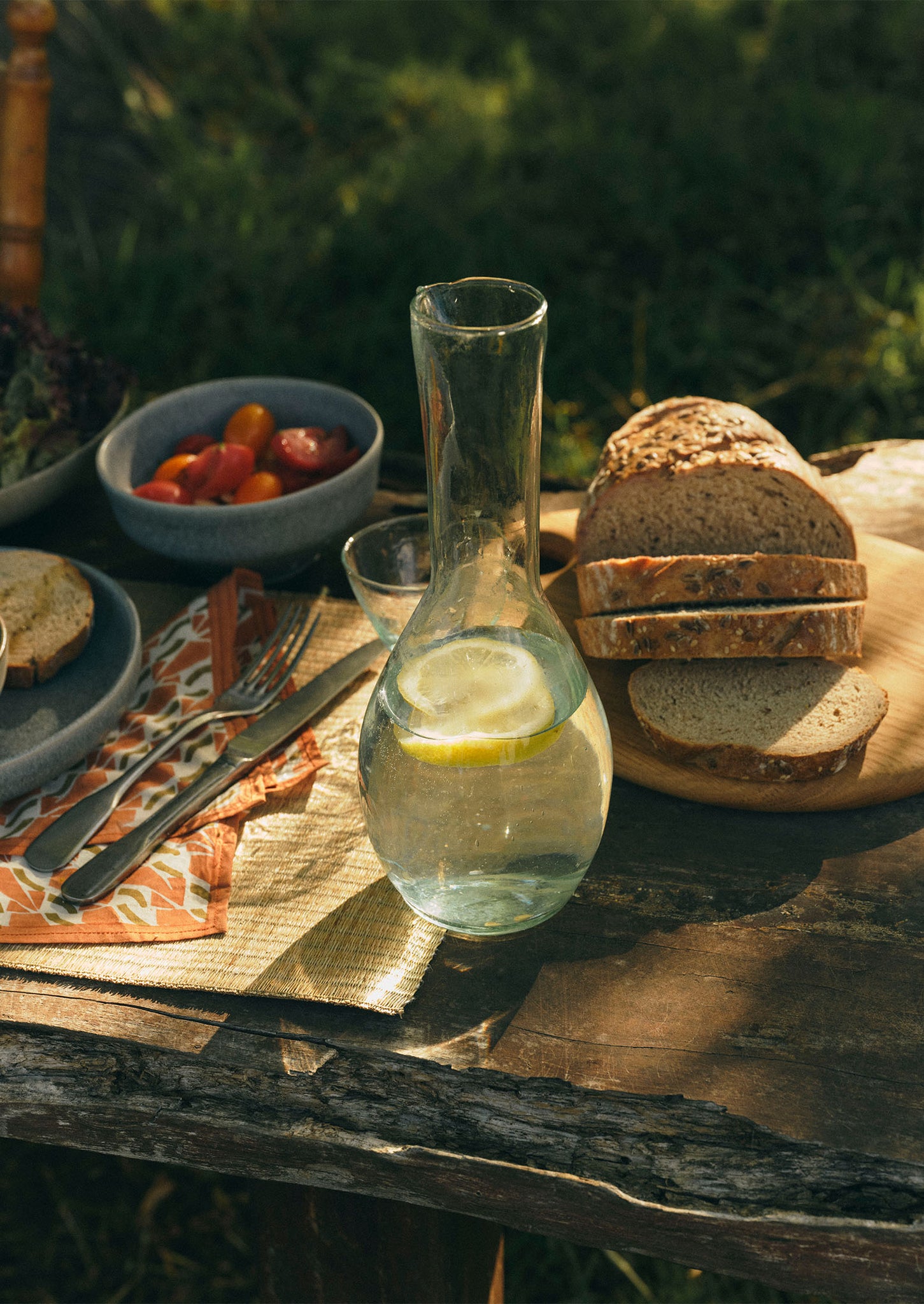 Moroccan Glass Carafe | Clear