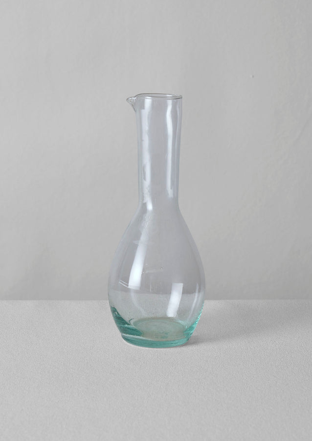 Moroccan Glass Carafe | Clear