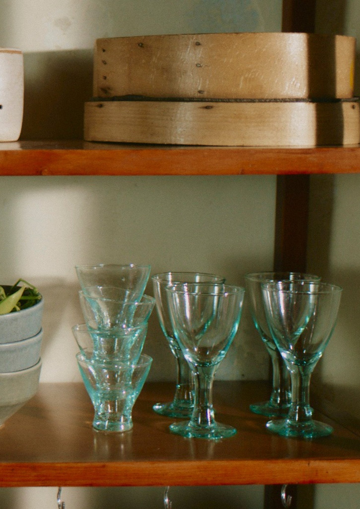 Recycled Bolivian Wine Glasses Set | Clear