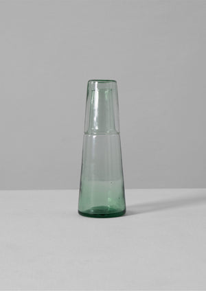 Recycled Glass Carafe And Glass Set | Clear