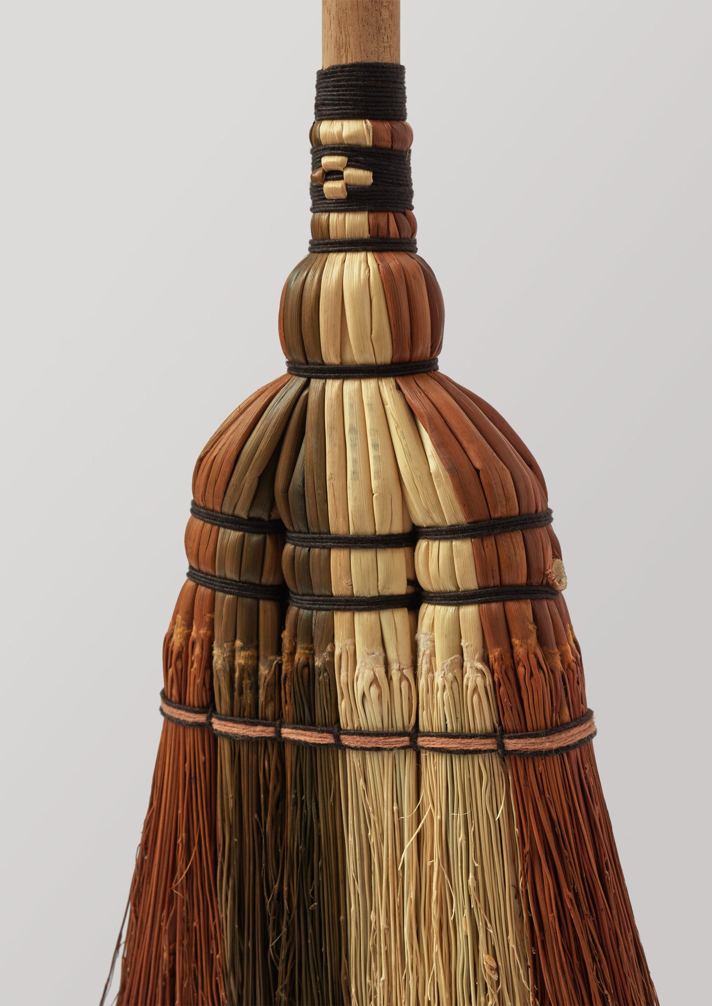 Sorghum Stripe Broom | Toffee