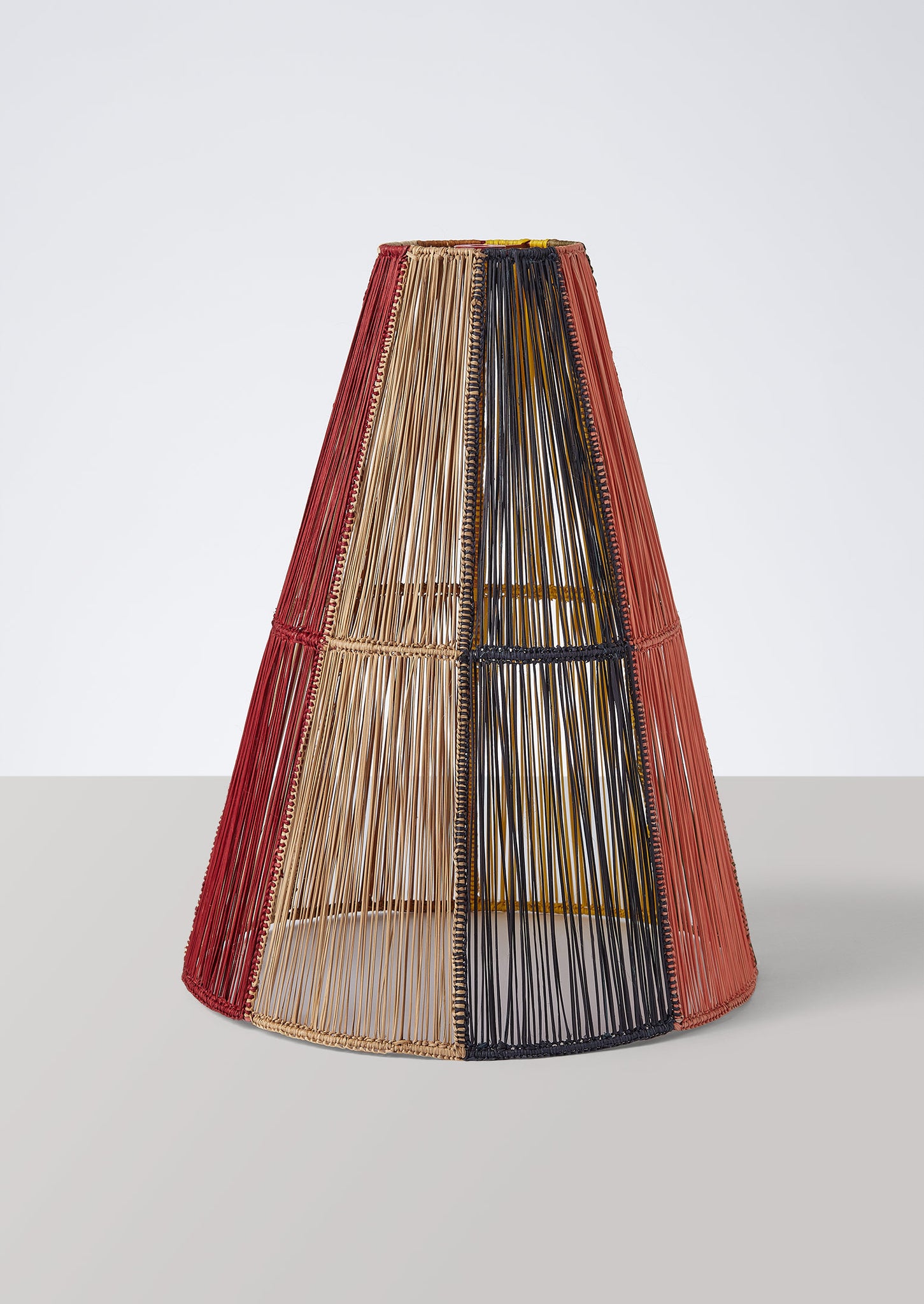 Handmade Large Iraca Lampshade | Multi