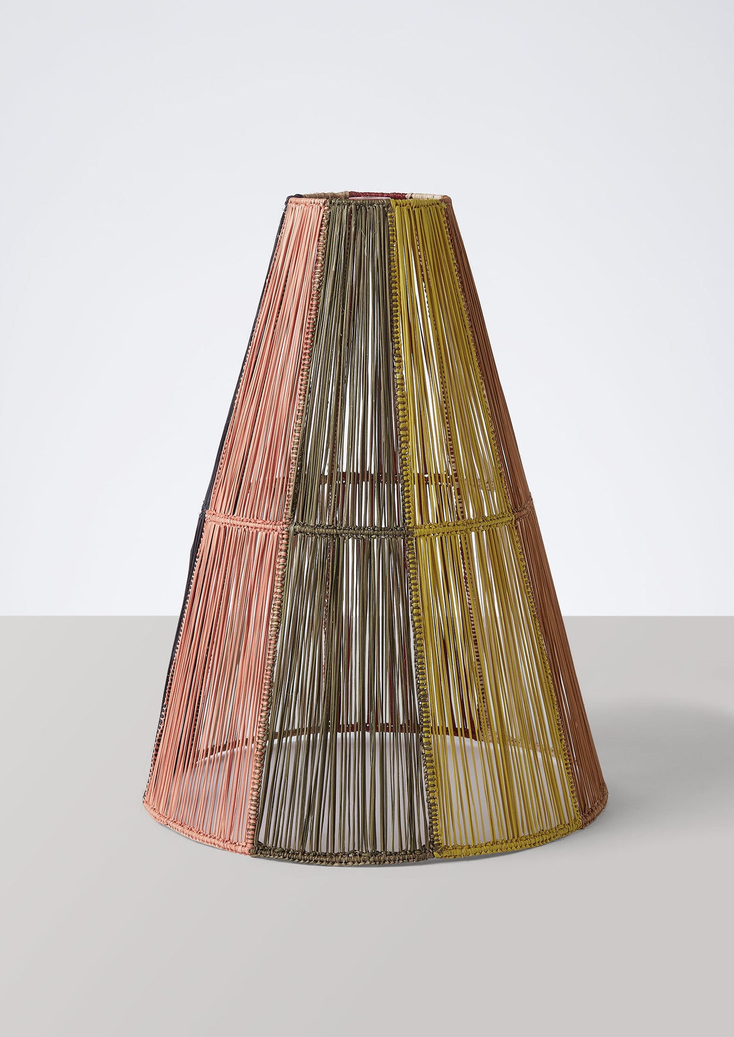 Handmade Large Iraca Lampshade | Multi