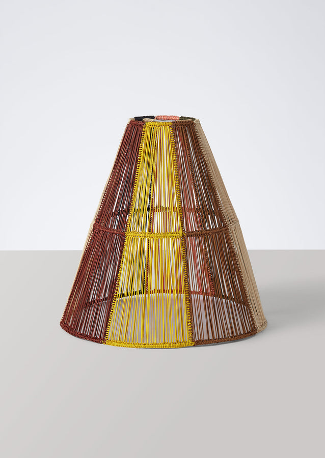 Handmade Medium Iraca Lampshade | Multi