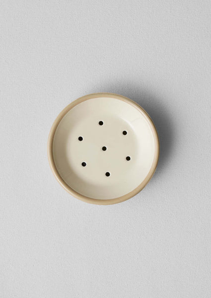 Enamel Soap Dish Putty Cream
