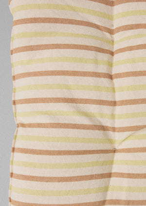 Hand Woven Stripe Summer Mattress | Ecru/Washed Lime