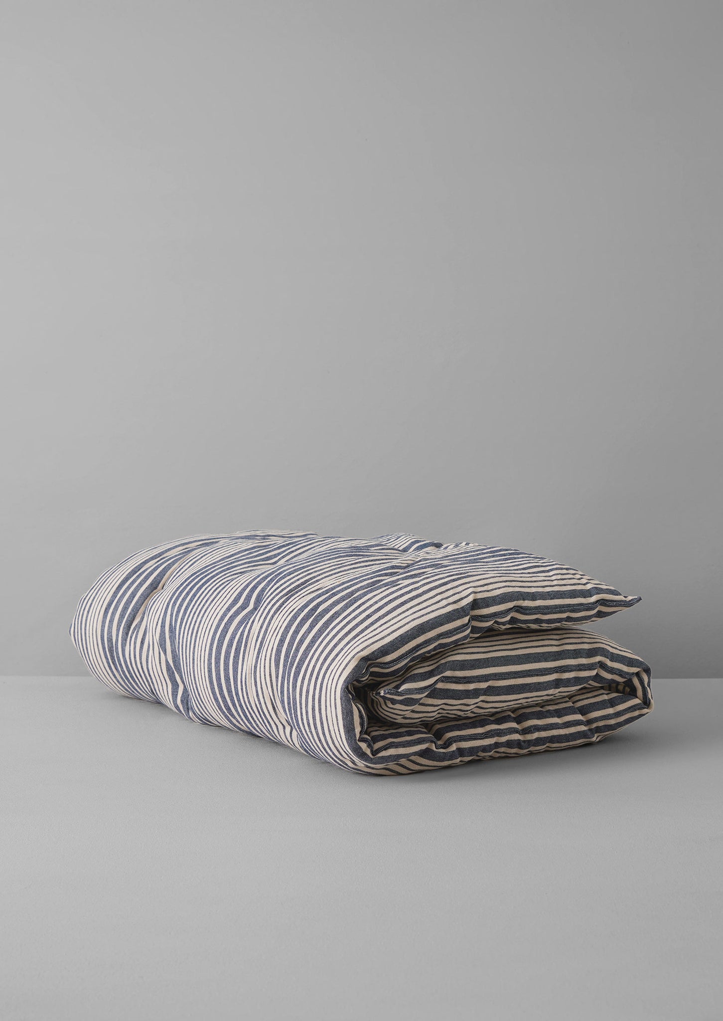 Hand Woven Stripe Summer Mattress | Ecru/Indigo