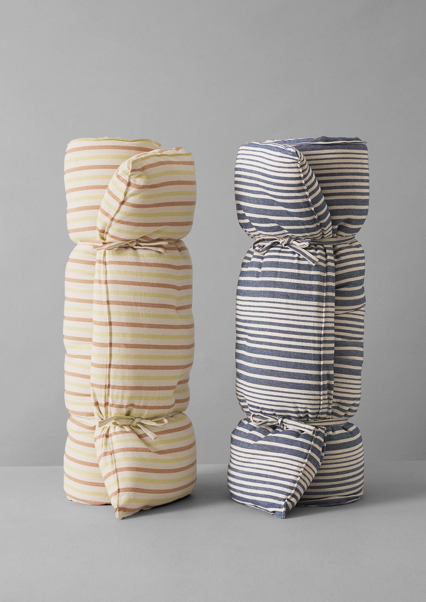 Hand Woven Stripe Summer Mattress | Ecru/Indigo