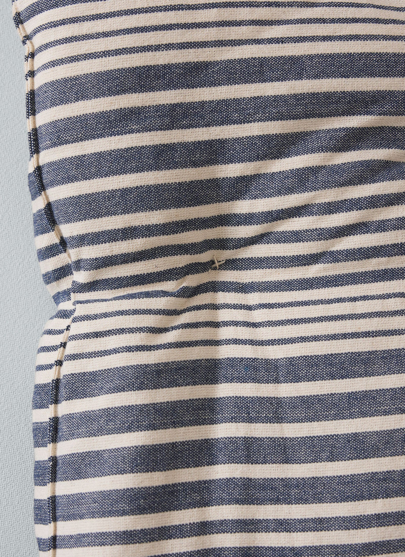 Hand Woven Stripe Summer Mattress | Ecru/Indigo